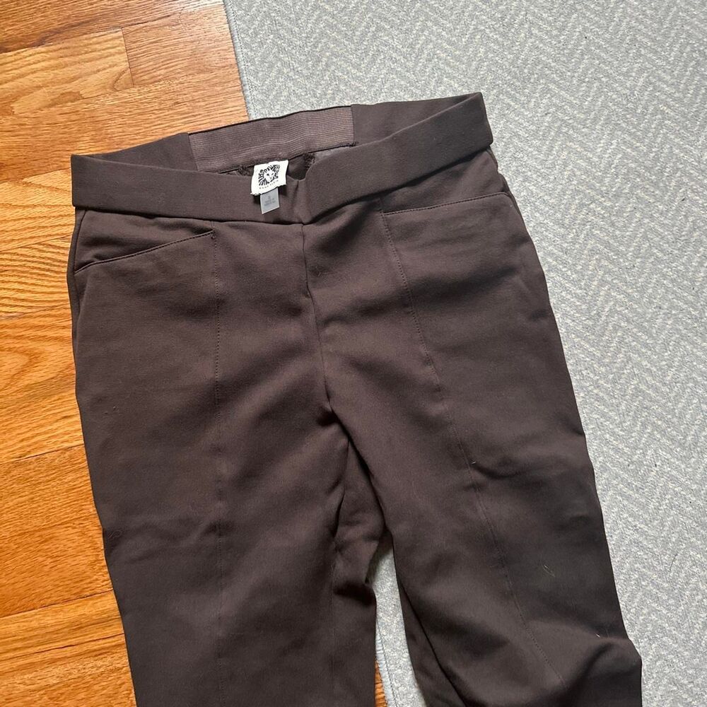 Anne-klein Women's Black and Brown Trousers